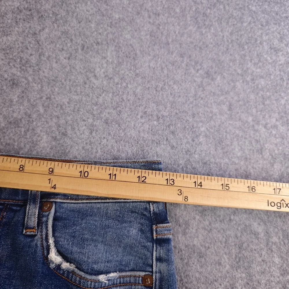 Agolde Jeans Women's 26 Blue Skinny Distressed Ripped Knee Denim Medium Wash